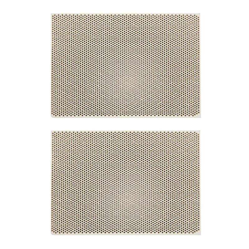 2x Ceramic Honeycomb Soldering Board Heating for Gas Stove Head