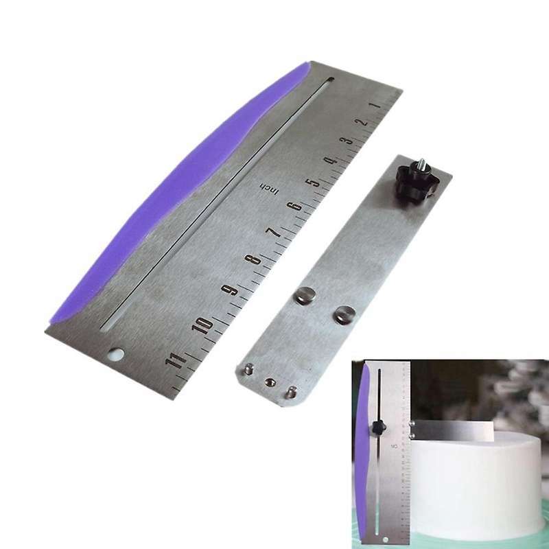Adjustable Height Cake Cream Smoother with Scale Scraper Cake Tool