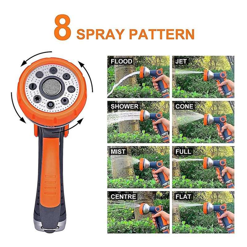 Garden Hose Nozzle with Water Volume Control Valve with Adjustable