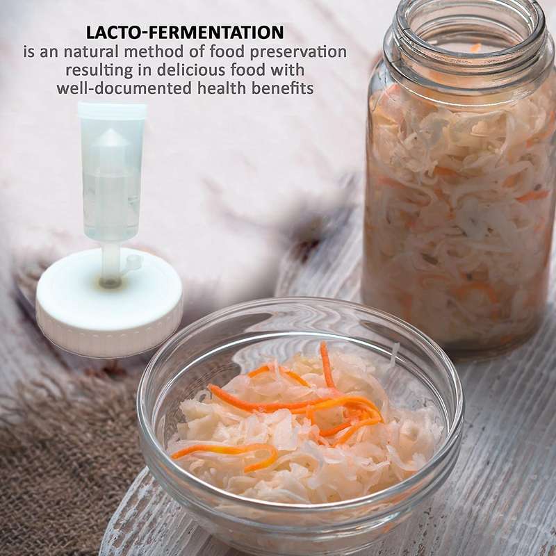 4pc Mouth Mason Jars Lids Fermenting Lids with Airlocks Fermentation