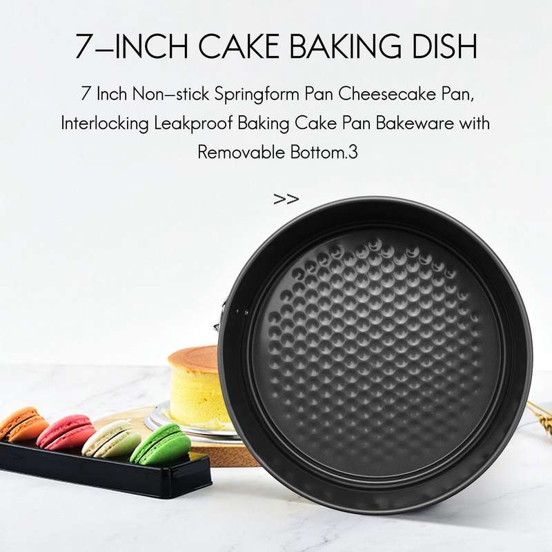 7 Inch Non-stick Springform Pan Cheesecake Pan, with Removable Bottom