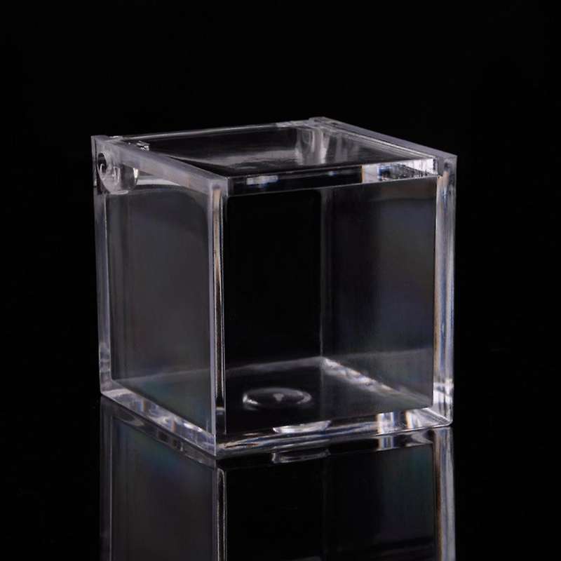 12pcs High Transparent Food Grade Square Clamshell Box Baby Gift Box