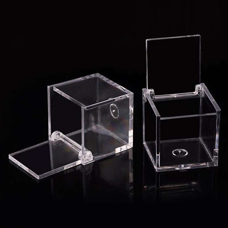 12pcs High Transparent Food Grade Square Clamshell Box Baby Gift Box