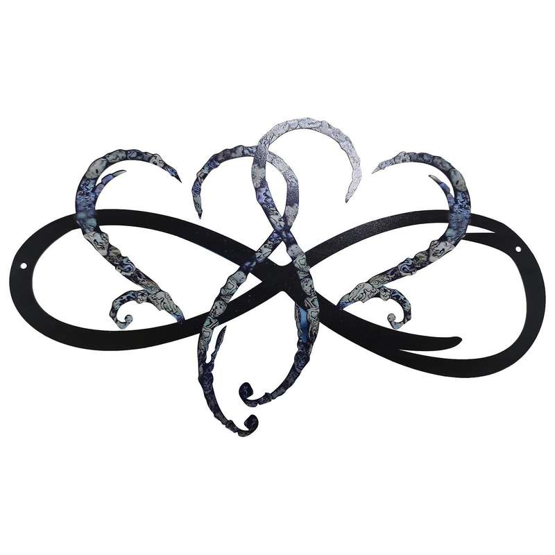 Infinity Heart Decor Eternal Heart Iron Art Decoration for Home A