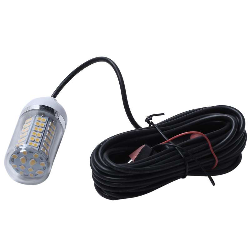 12v 15w Fishing Light Lures Prawns Squid Krill (white+yellow Light)