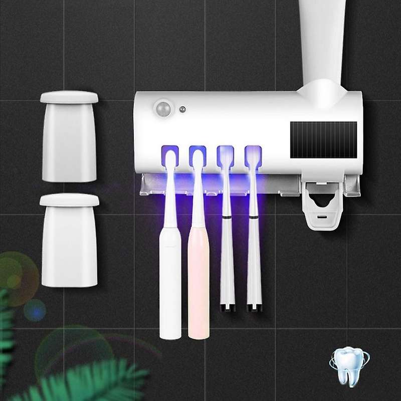 Toothbrush Disinfecting Automatic Toothpaste Dispenser-a