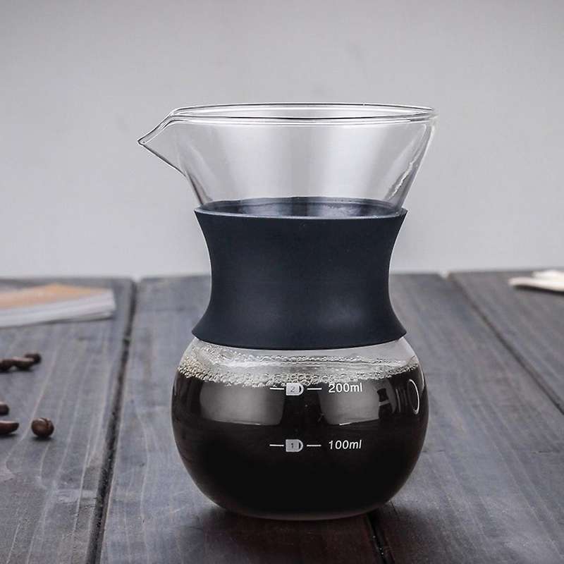 High Borosilicate Glass Sharing Coffee Pot Glass Coffee Pot 200ml
