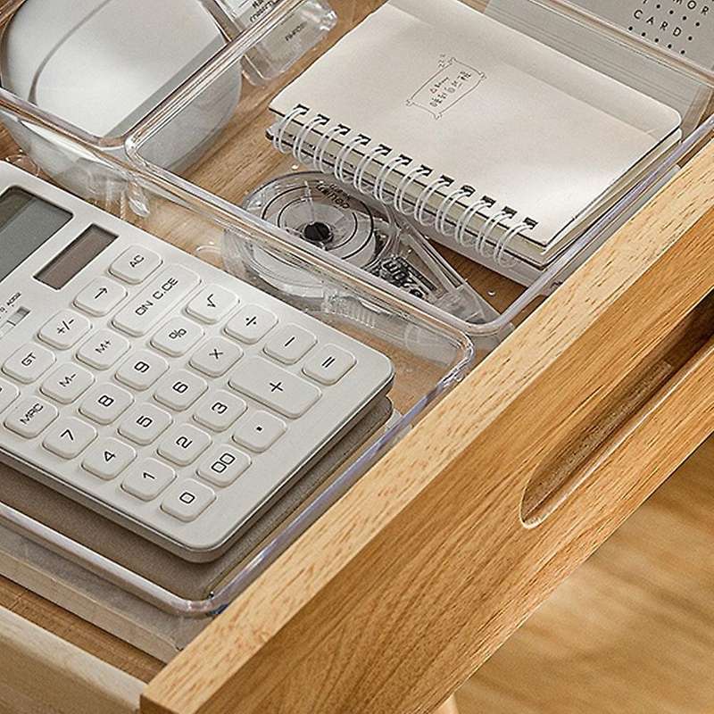 1set Transparent Drawer Storage Box Jewelry Cosmetic Storage Cabinet