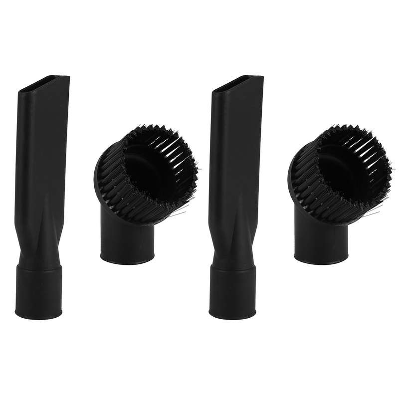 2x Industrial Vacuum Cleaner Round Brush and Flat Nozzle Sets, 44mm