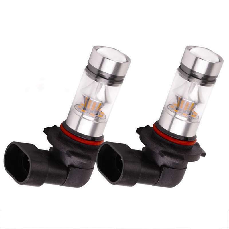 2x 9005 Hb3 6000k 100w 2323 Led Projector Fog Light Bulbs White