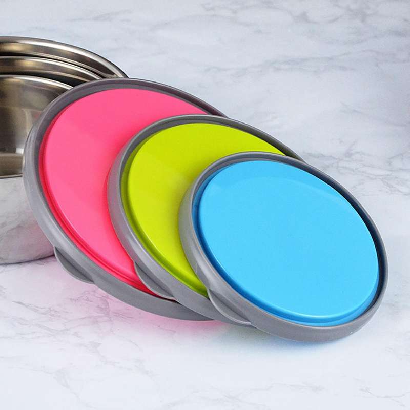 With Lids, 3 Piece Metal Nesting Bowls,sealed Fresh-keeping Box