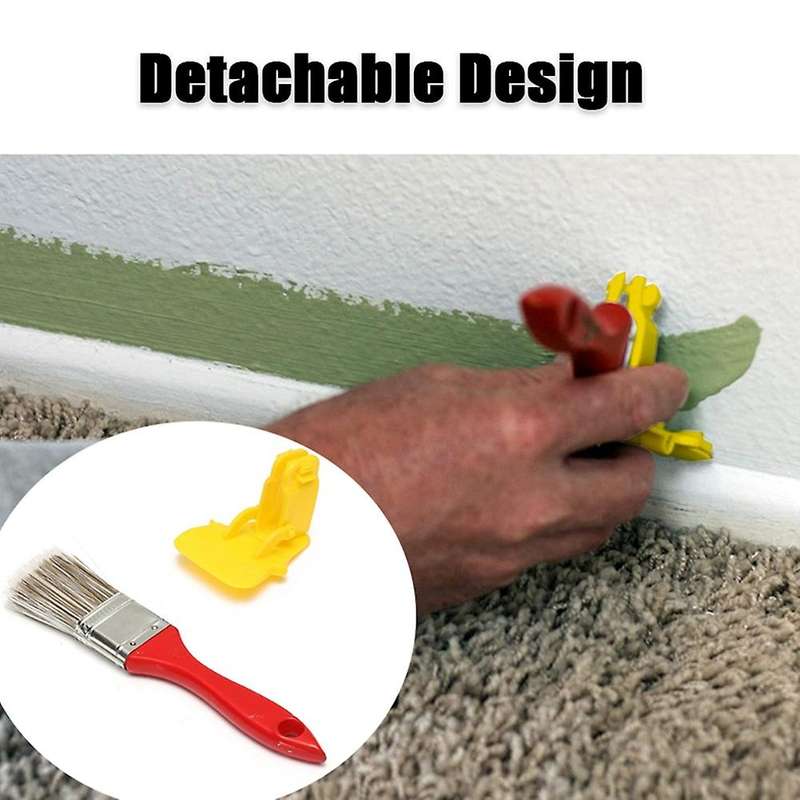 2pcs Clean Cut Edger Paint Brush Edger Brush Tool for Home Wall Room