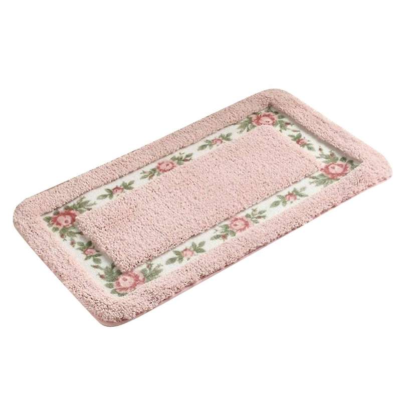 Pastoral Style Bath Carpet Rectangle Carpets Floor Decor (40x60cm) C