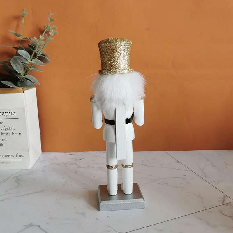 26cm Wooden Nutcracker Soldier Puppet Doll for Christmas Gift