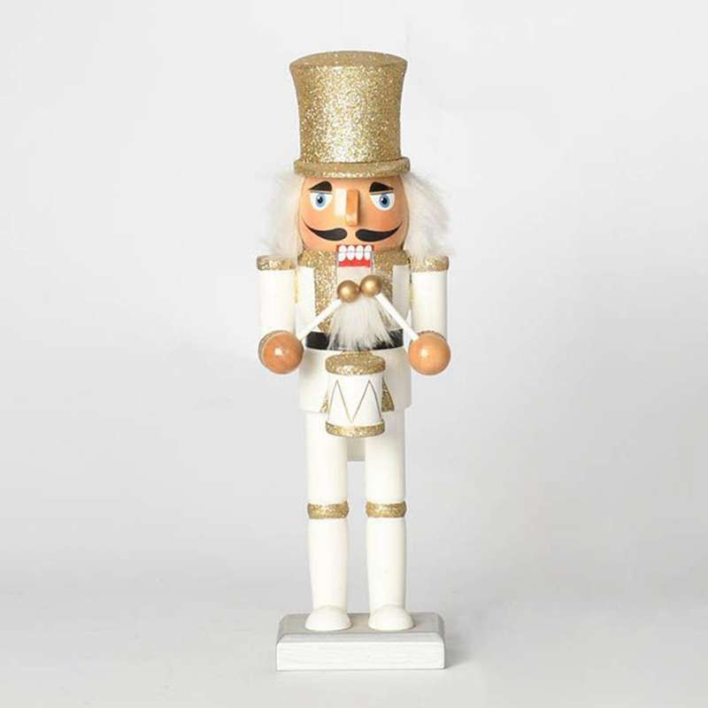 26cm Wooden Nutcracker Soldier Puppet Doll for Christmas Gift
