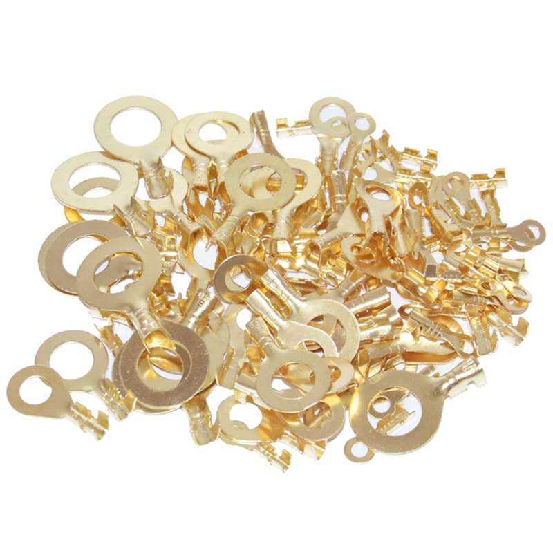 450pcs Ring Eye Copper Crimp Terminal Cable Insulation Assortment Kit