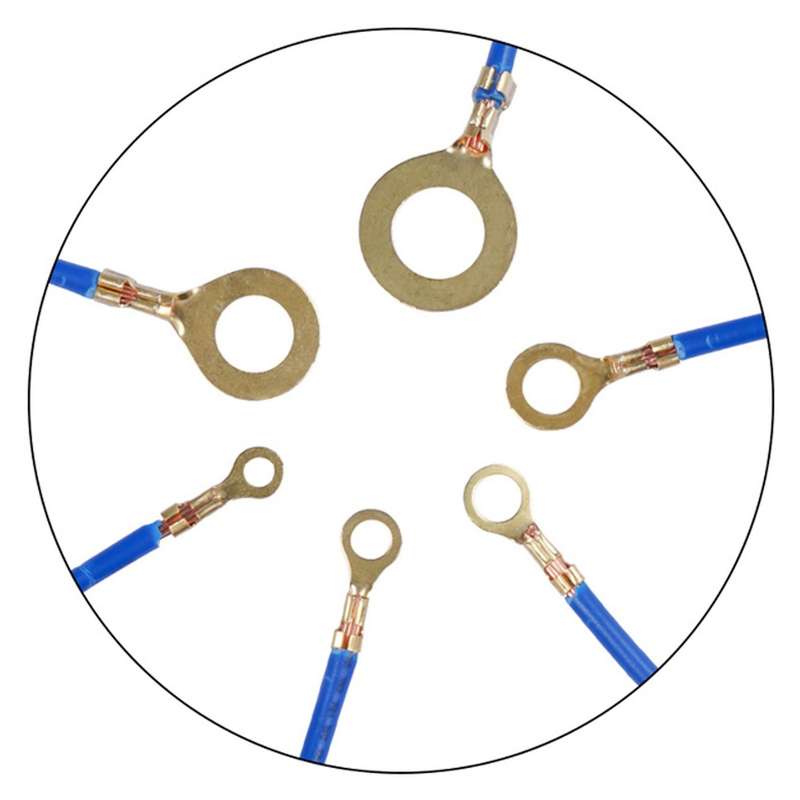 450pcs Ring Eye Copper Crimp Terminal Cable Insulation Assortment Kit