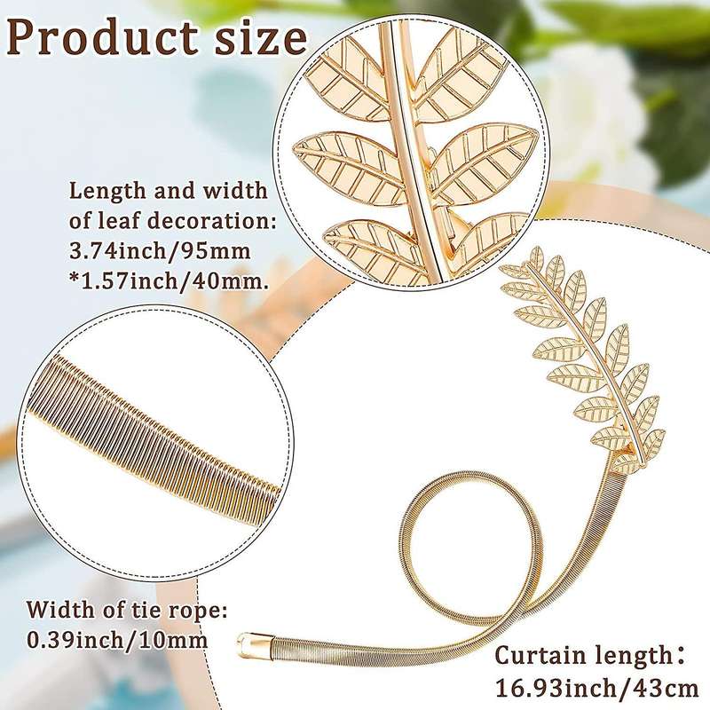 Curtain Tiebacks Vintage Leaf Design Curtain Holdbacks,decorative