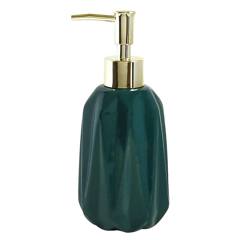 10 Oz Hand Soap Dispenser with Pump and Lotion for Bathroom (green)