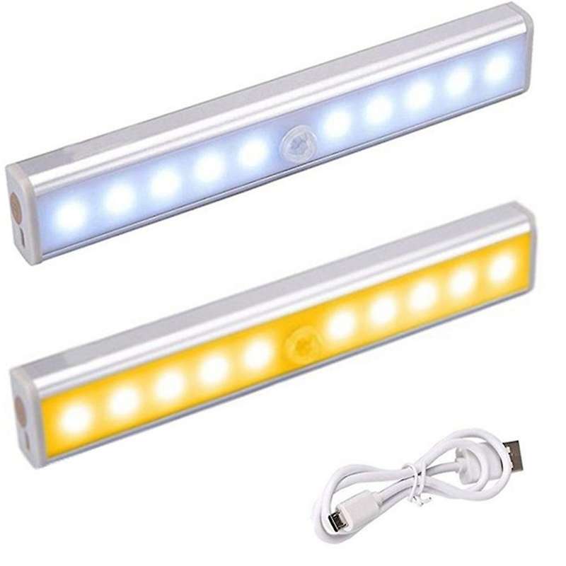 Led Night Light Motion Sensor Light for Kitchen Cabinet, White Light