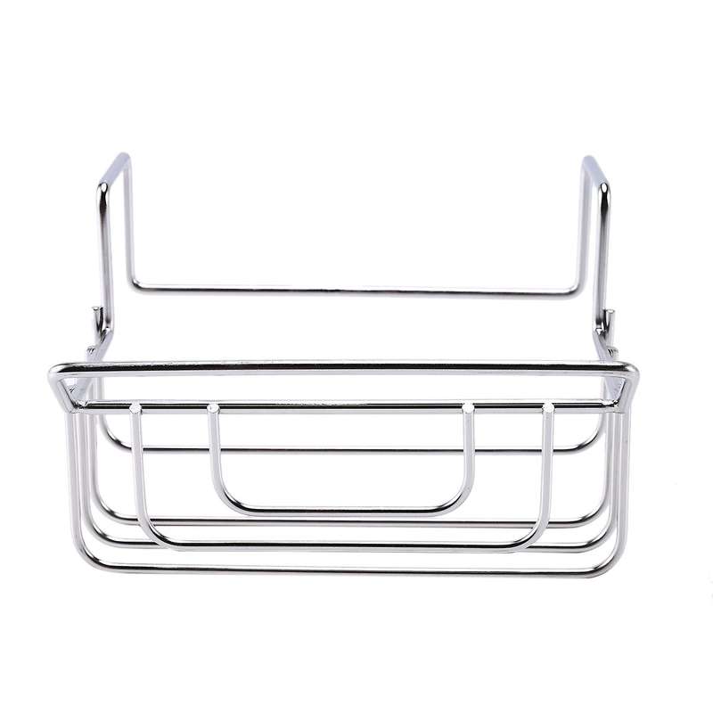 Stainless Steel Hanging Sponge Towel Rack Sink Drainer Basket Storage