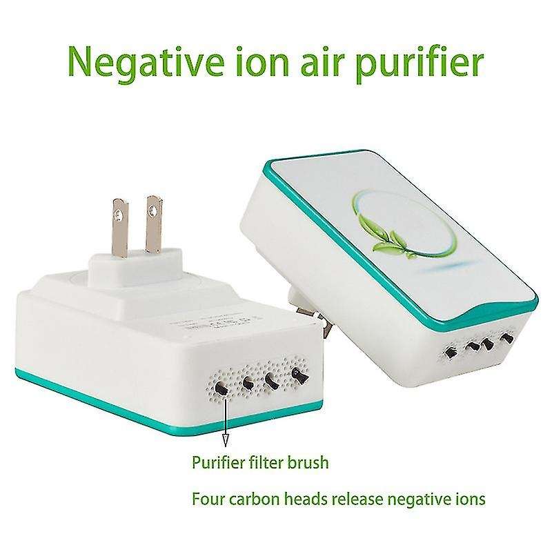 2 Pcs Household Deodorizing Second-hand Smoke Air Purifier Eu Plug