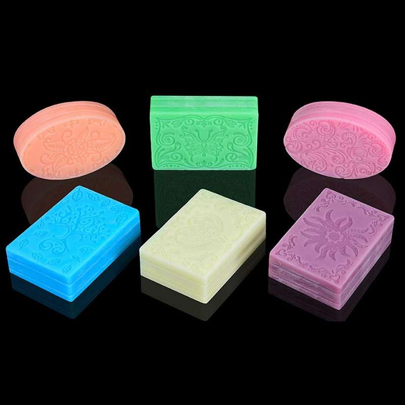 Silicone Soap Mold for Soap Making 3d 6 Forms Oval Rectangle Soap