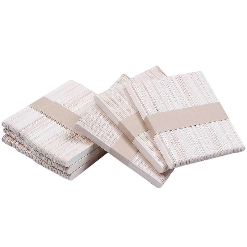300pcs Ice Cream Stick Wooden Popsicle Stick Children Diy Tool