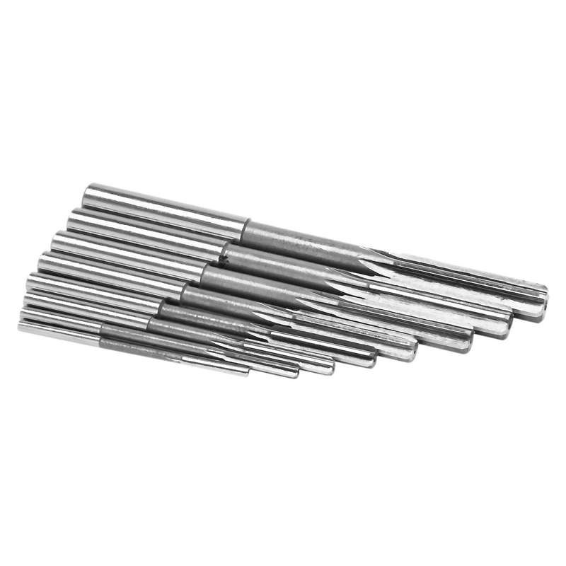 8pcs/set Hss H7 Machine Reamer Straight Shank Chucking Reamers Set