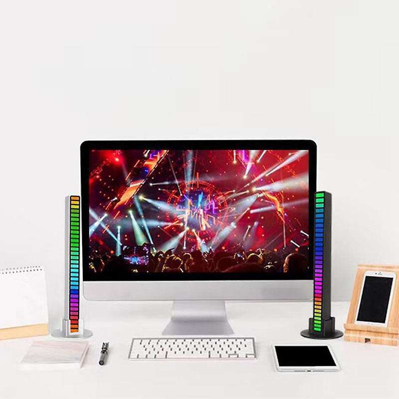 Rgb Sound Control Led Light Pickup Voice Activated Rhythm Lights- C