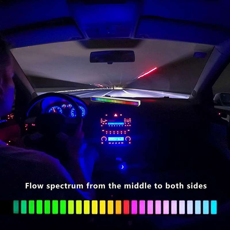 Rgb Sound Control Led Light Pickup Voice Activated Rhythm Lights- C