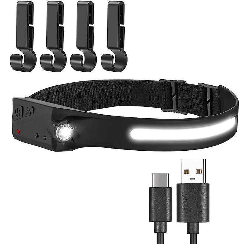 Head Light Flashlight, with Motion Sensor for Running Camping Hiking