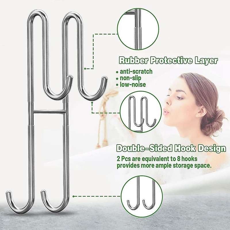 Shower Over The Door Hooks,for Bathroom Frameless Glass Shower Door