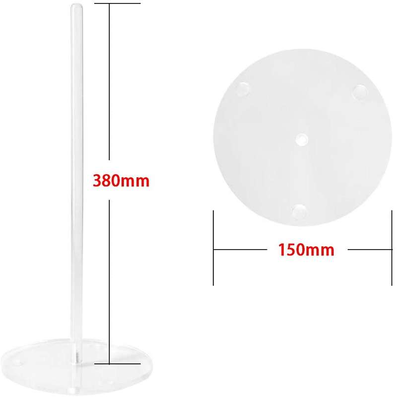 2 Pieces Acrylic Donut Stands Clear Bagels 5.9 Inch Stand for Party