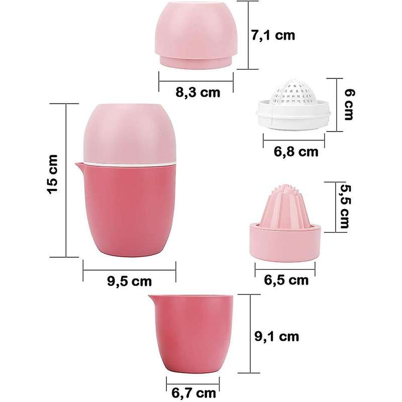Zitronenpresse,einzigartiger Zitruspresse,manueller Entsafter,rosa