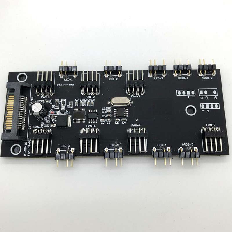 Argb 5v Lighting Fan Pwm Controller for 4pin 3pin with Remote Control