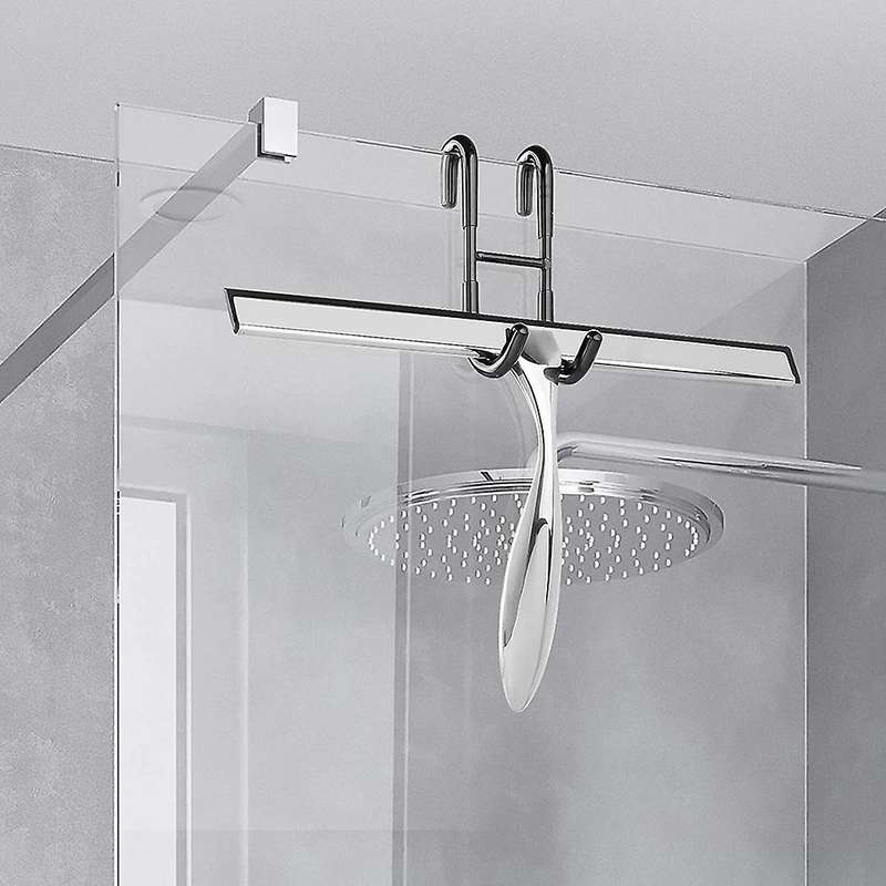 Shower Door Hooks, Towel Hanger for Bathroom, Door Hooks, Black