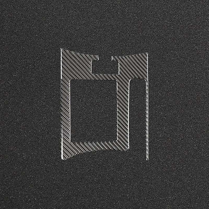 Central Handbrake Panel Rearview Adjust Cover Trim Carbon Fiber