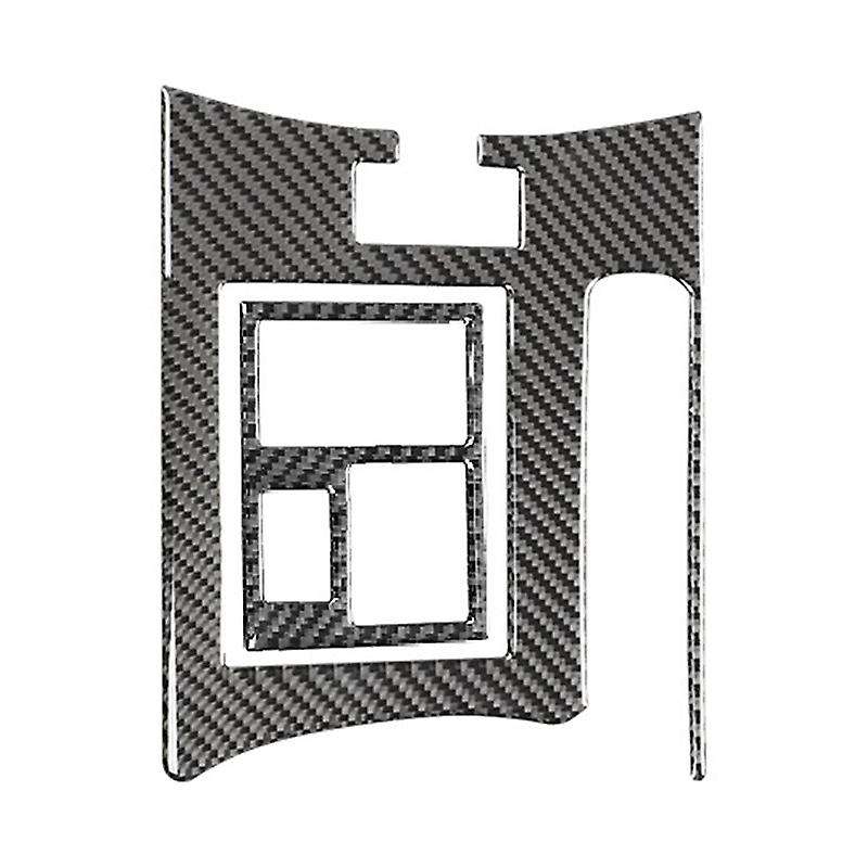 Central Handbrake Panel Rearview Adjust Cover Trim Carbon Fiber