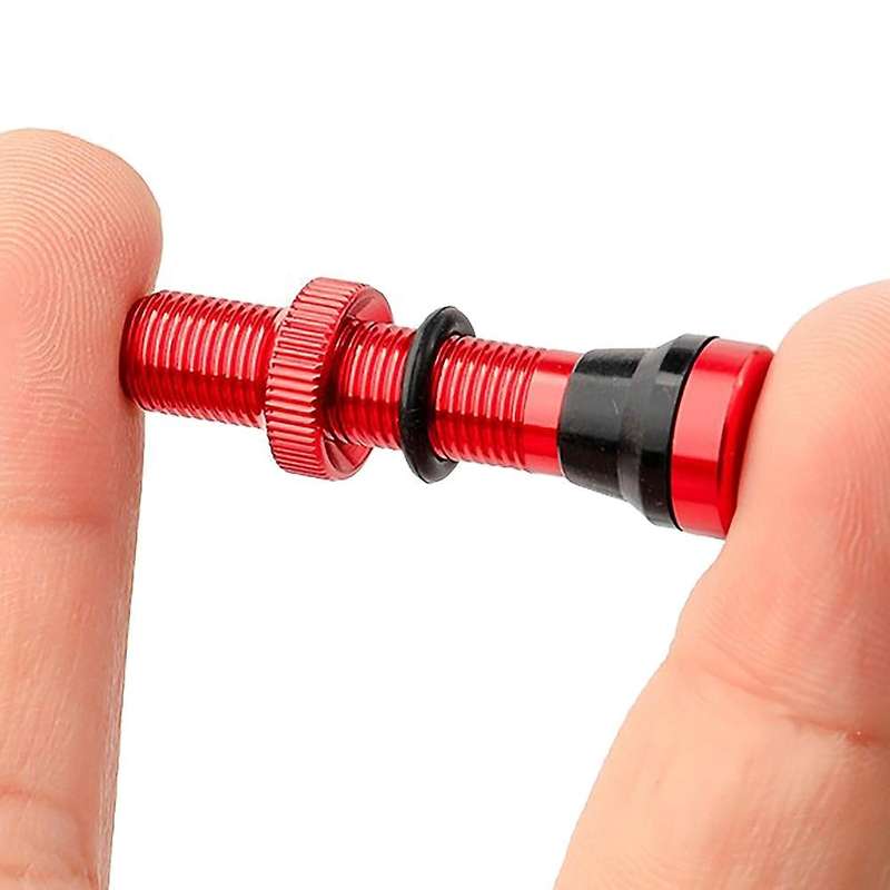 2pcs Bicycle Schrader A/v Valves 40mm for Mtb Tubeless Rims,red