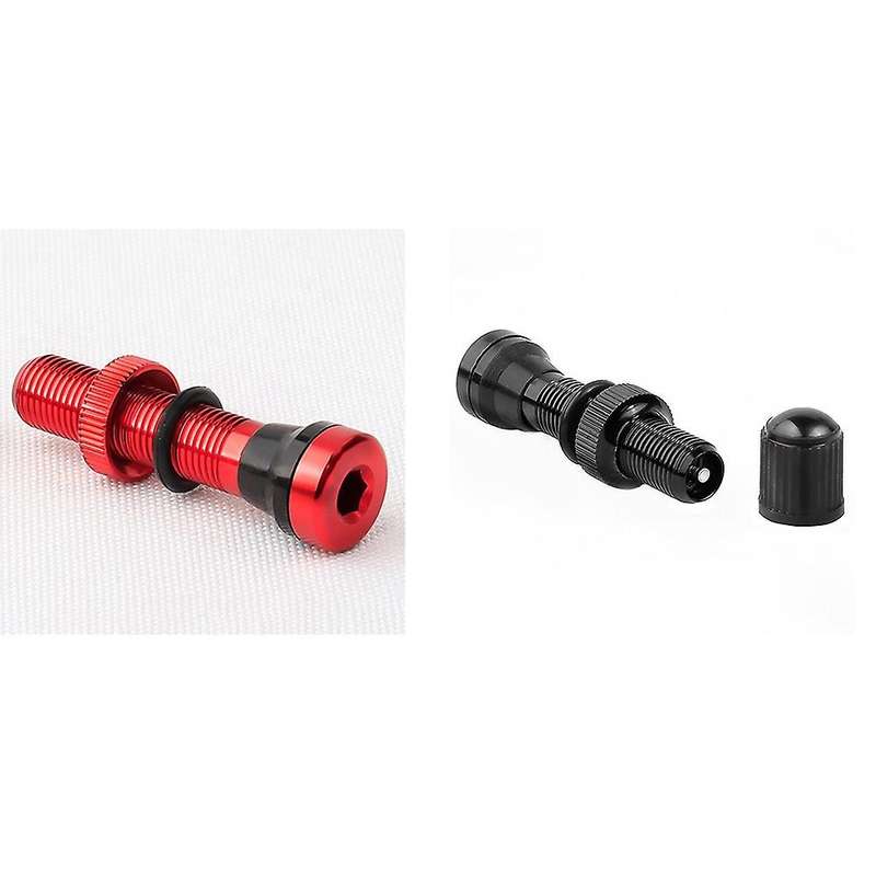 2pcs Bicycle Schrader A/v Valves 40mm for Mtb Tubeless Rims,red