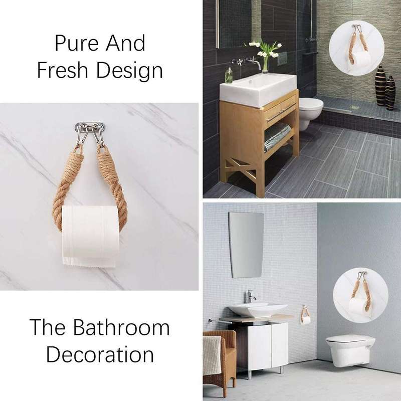 Toilet Paper Holder Wall-mounted Towel Rack Bathroom Decoration