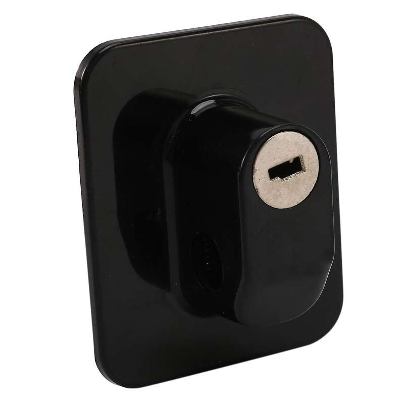 3 Pieces Freezer Lock Child Safety Cabinet Lock with Keys (black)