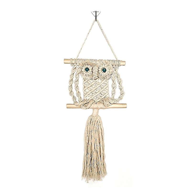 Owl Primary Color Cotton Rope Wall Hanging Decoration Home Bedroom