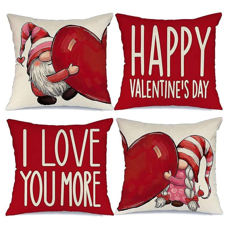 Valentine's Day Pillow Case Valentine's Day Decoration Family Love