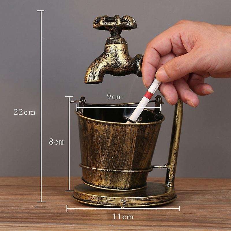 European Style Retro Iron Handmade Ashtray Personalized Home B