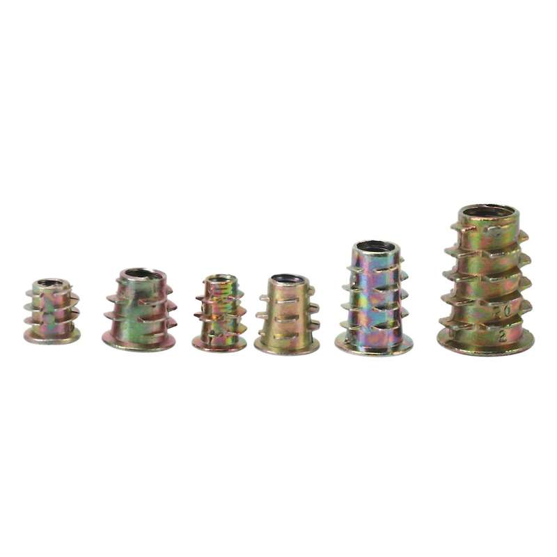 Threaded Inserts Nuts, Wood Insert Assortment Tool Kit, (165 Pcs)
