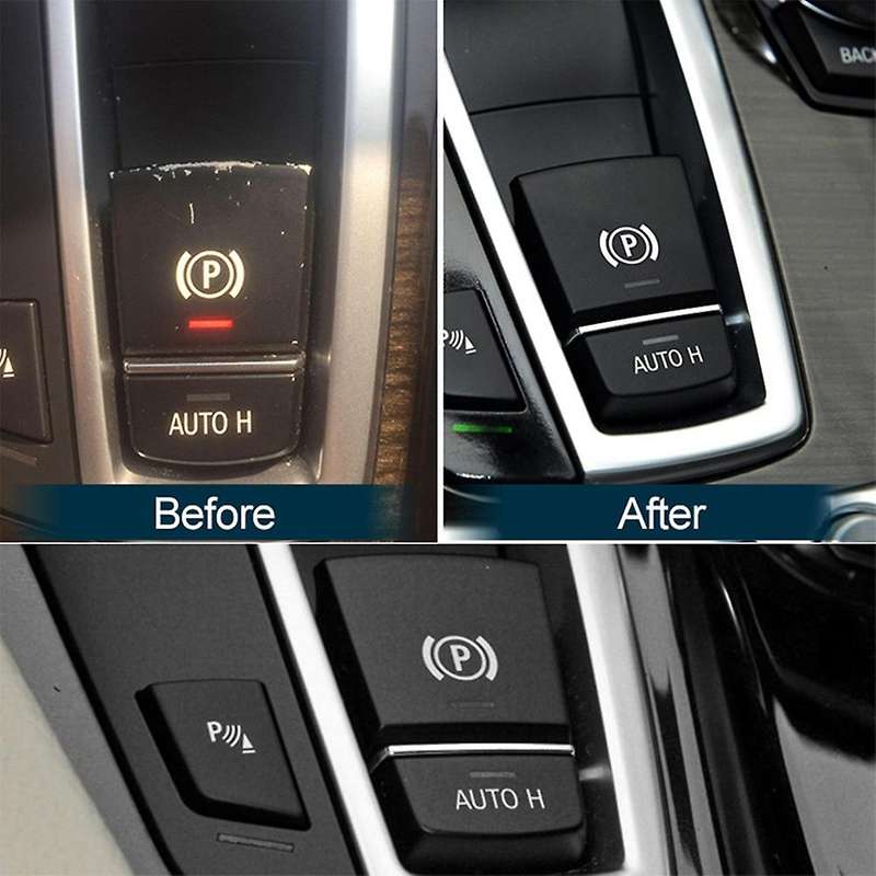 Car Handbrake Parking Brake P Button Switch Cover For-bmw 5 6 7 New