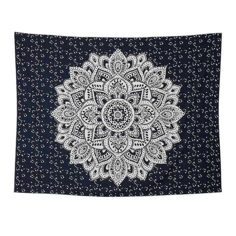 Psychedelic Mandala Wall Hanging Tapestry for Dorm Home Wall Decor