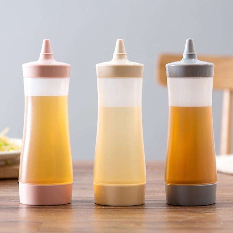 3 Pcs Condiment Squeeze Bottles,ketchup Sauce, Bbq, Dressings, Syrup